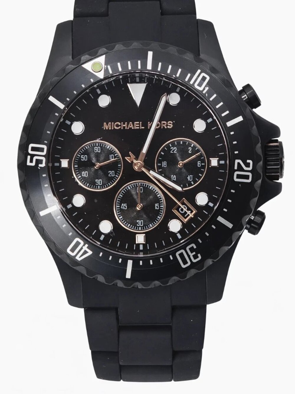 Michael Kors Everest Mens Black Chronograph Watch MK8980